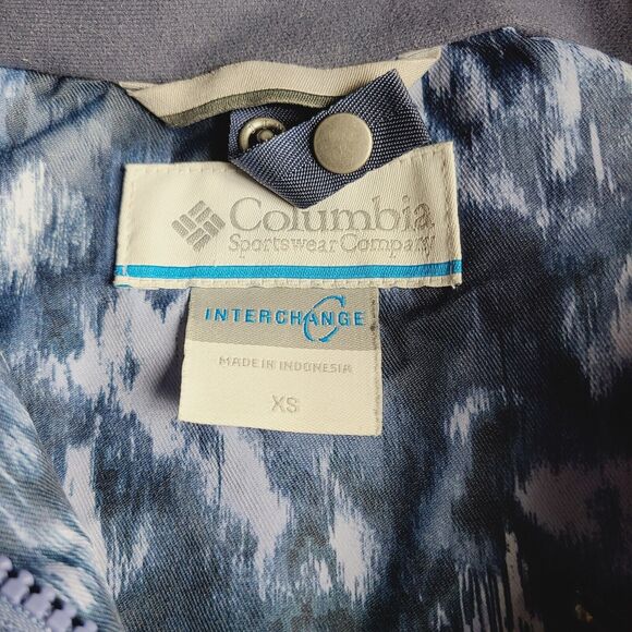 Columbia Jacket Women's Size XS Full Zip Hooded Omni Tech Lined Winter Coat Blue - Picture 10 of 10
